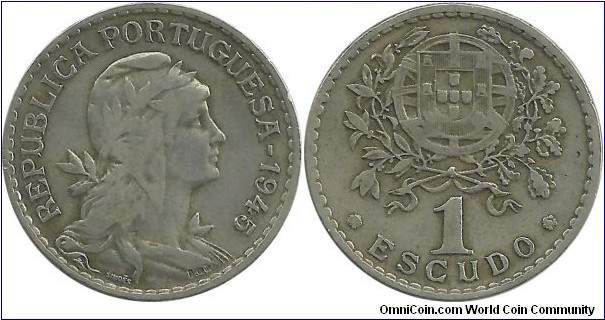 Portugal 1 Escudo 1945