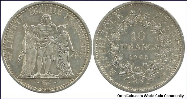 France 10 Francs 1968