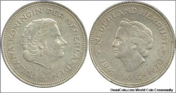 Nederlands 10 Gulden 1970