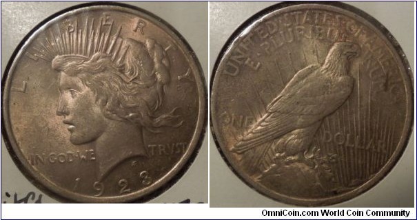 Peace Dollar (P) AU-55