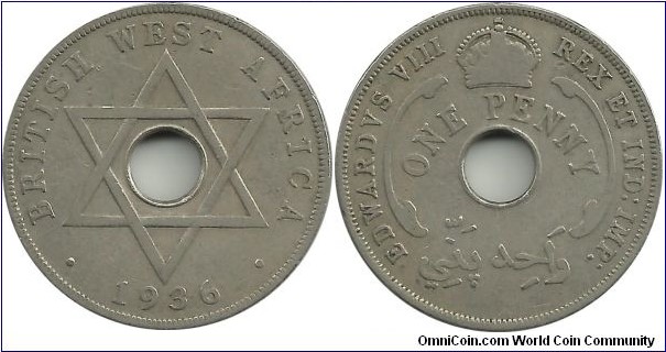 BWestAfrica 1 Penny 1936
