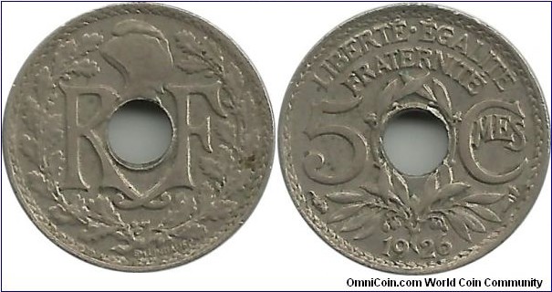 France 5 Centimes 1926