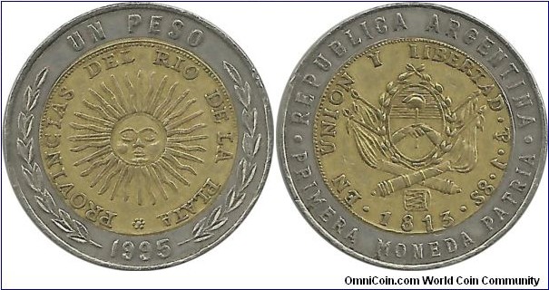Argentina 1 Peso 1995-France
