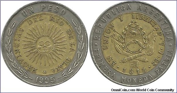 Argentina 1 Peso 1995-France