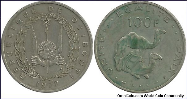 Djibouti 100 Francs 1977