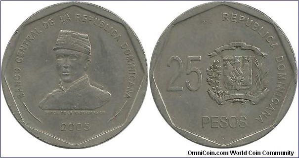 DominicanRepublic 25 Pesos 2005