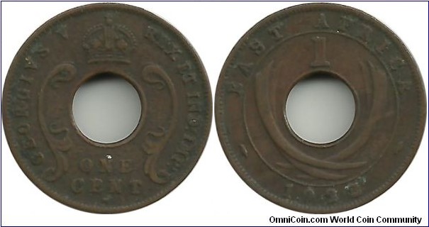EastAfrica 1 Cent 1922H