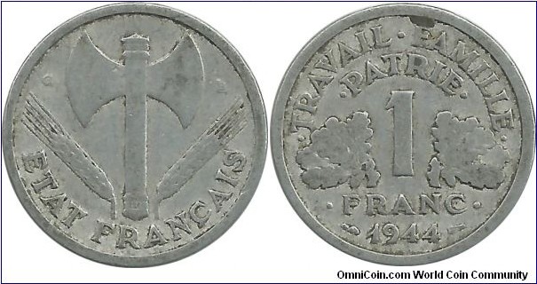 France 1 Franc 1944C