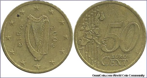 Ireland 50 Eurocent 2002