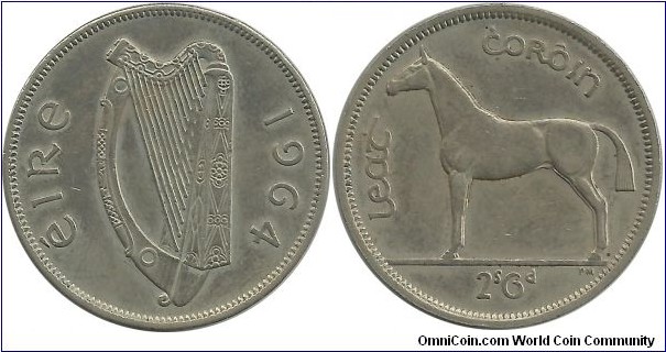 Ireland Half Crown 1964