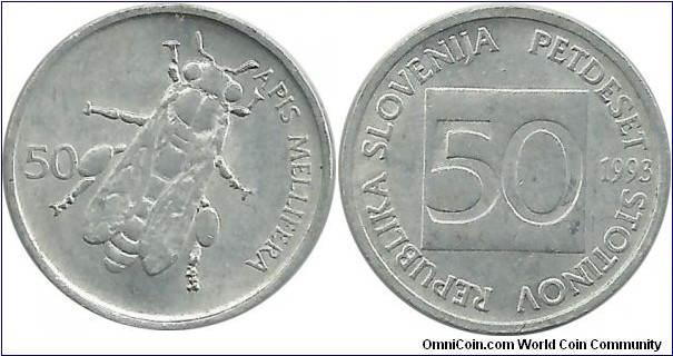 Slovenia 50 Stotinov 1993