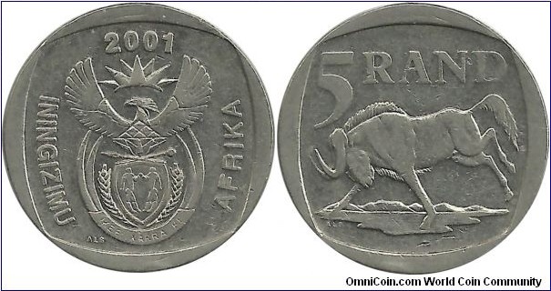 SouthAfrica 5 Rand 2001
