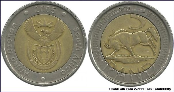 SouthAfrica 5 Rand 2005
