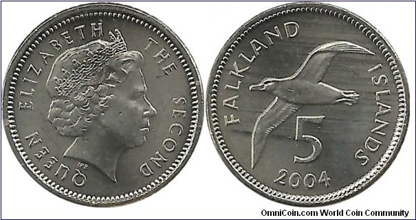 FalklandIslands 5 Pence 2004