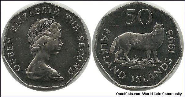 FalklandIslands 50 Pence 1998
