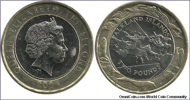 FalklandIslands 2 Pounds 2004