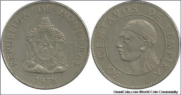 Honduras 50 Centavos 1978