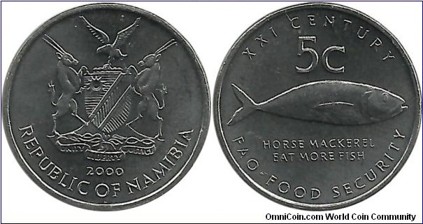 Namibia 5 Cents 2000-FAO