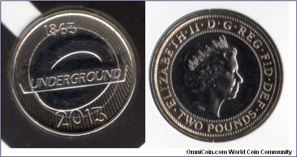 £2 
150th Anniversary of the London Underground 
The Roundel