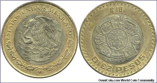 Mexico 10 Pesos 2010