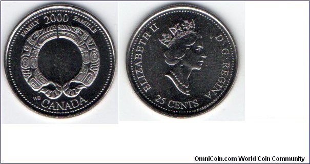 25 cents
Millennium quarter
Family