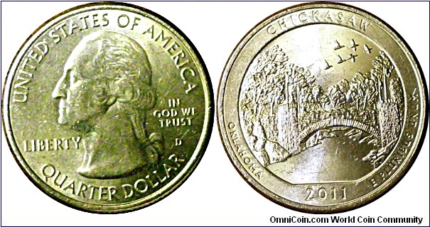 2011D Oklahoma quarter