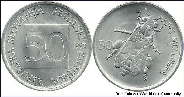 Slovenia 50 Stotinov 1992