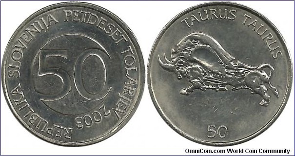 Slovenia 50 Tolarjev 2003