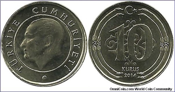 Türkiye 10 Kuruş 2014