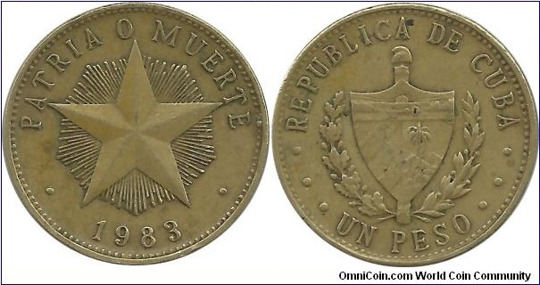 Cuba 1 Peso 1983