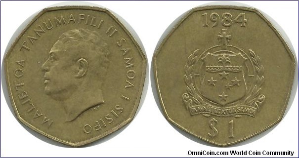 Samoa 1 Dollar 1984