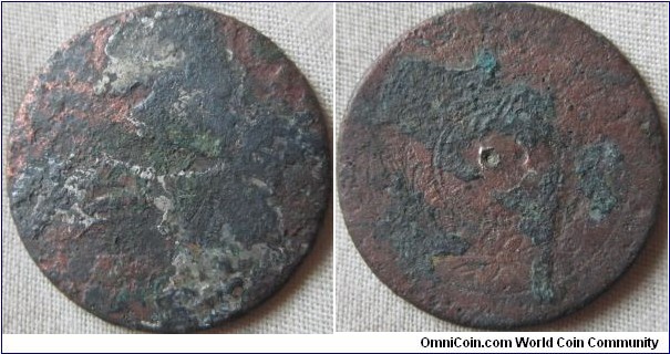 unknown copper coin/token poossibly 18th century
