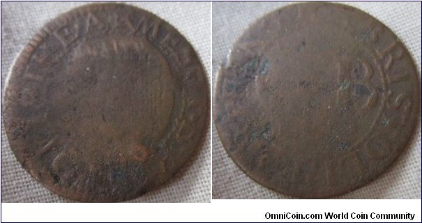 Bristol farthing token low grade