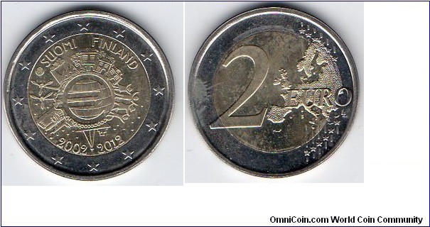 2 euro 
10 Years of Euro in Circulation
