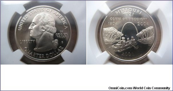 Missouri 25c. 50 States Commemorative series