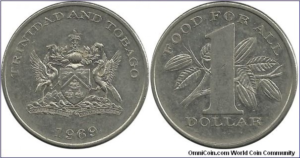 Trinidad&Tobago 1 Dollar 1969-FAO