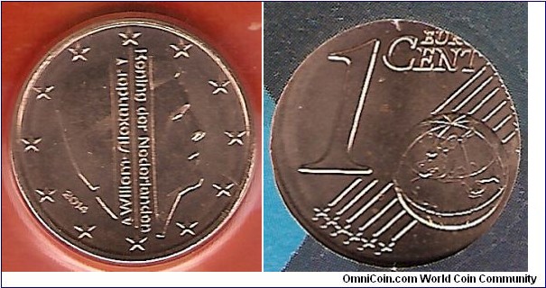 1 Eurocent Willem-Alexander