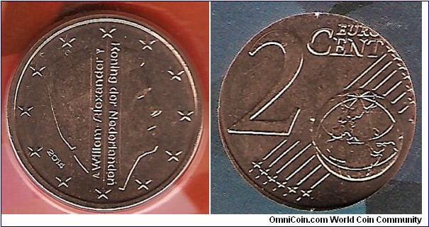 2 Eurocent Willem-Alexander