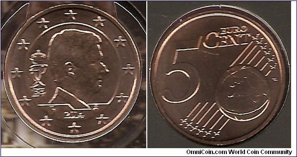 5 eurocent king Philippe