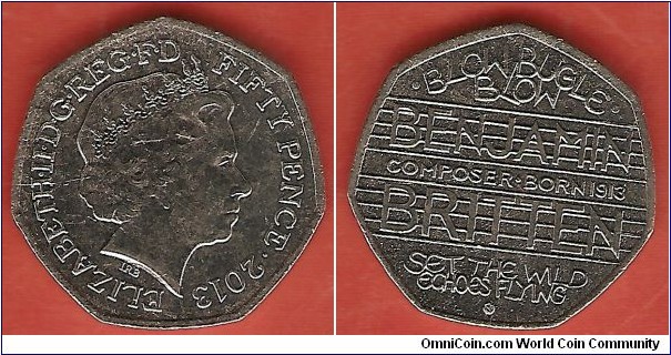 50 Pence - Benjamin Britten Commemorative