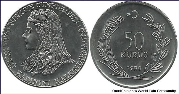 Türkiye 50 Kurus 1980-FAO