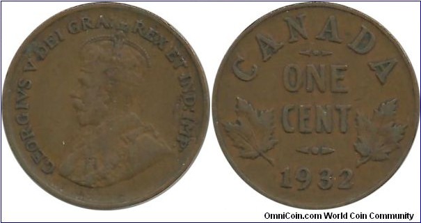 Canada 1 Cent 1932