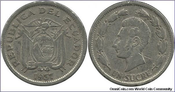 Ecuador 1 Sucre 1937H