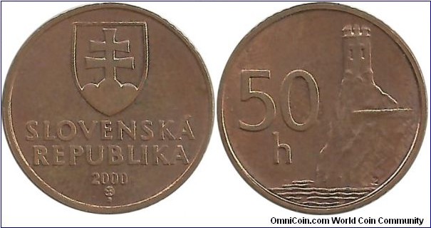 Slovakia 50 Haler 2000