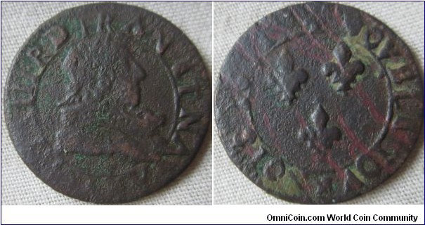 double tournous of Louis XIII date worn so hared to date but otherwise a nice detailed coin