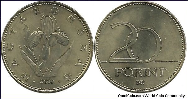 Hungary 20 Forint 2013