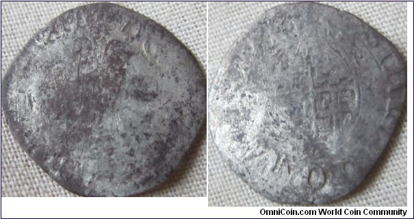 very low grade Charles I halfgroat