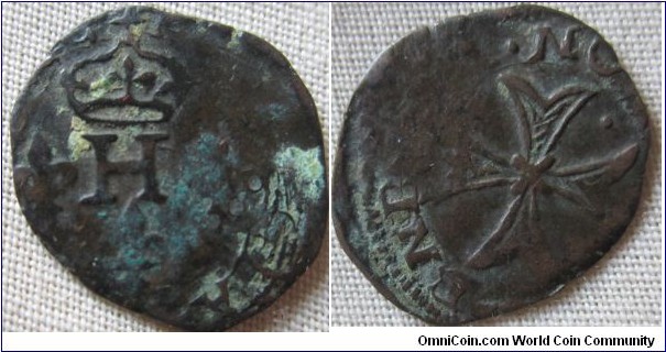 Henri II De Montpensier (1592-1608) Bi Liard. great detail planchet not full or clipped though
