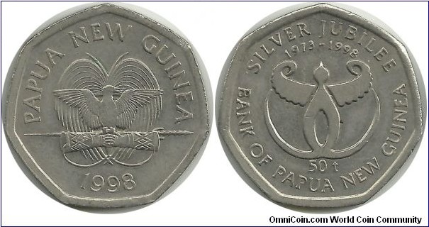 PapuaNGuinea 50 Toea 1998