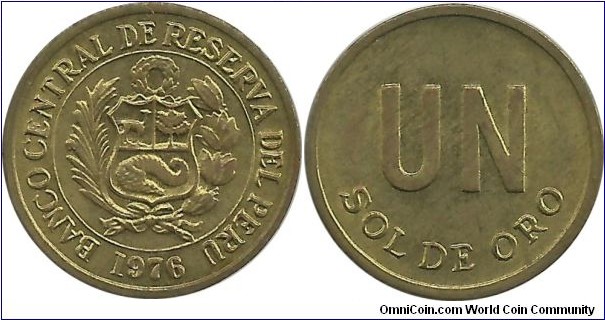 Peru Un Sol de Oro 1976